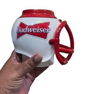 Vintage Anheuser-Busch Budweiser Football Helmet Beer Mug Plastic With Foam
